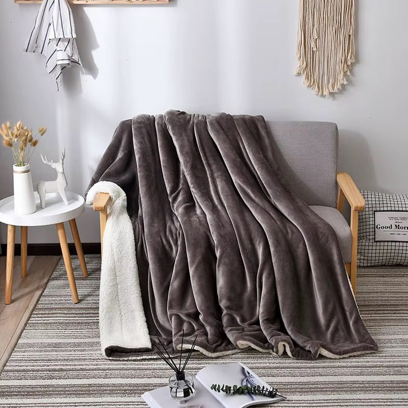 Mink Sherpa blanket with pillow cases (250gh)