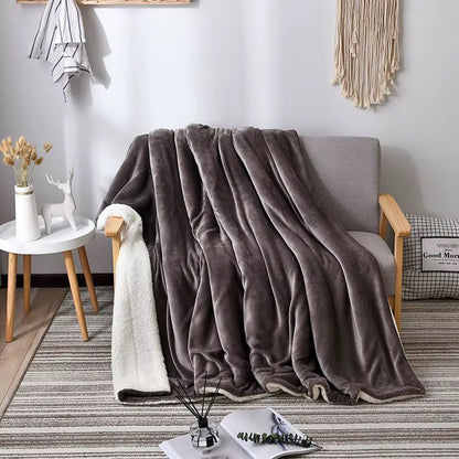 Mink Sherpa blanket with pillow cases (250gh)