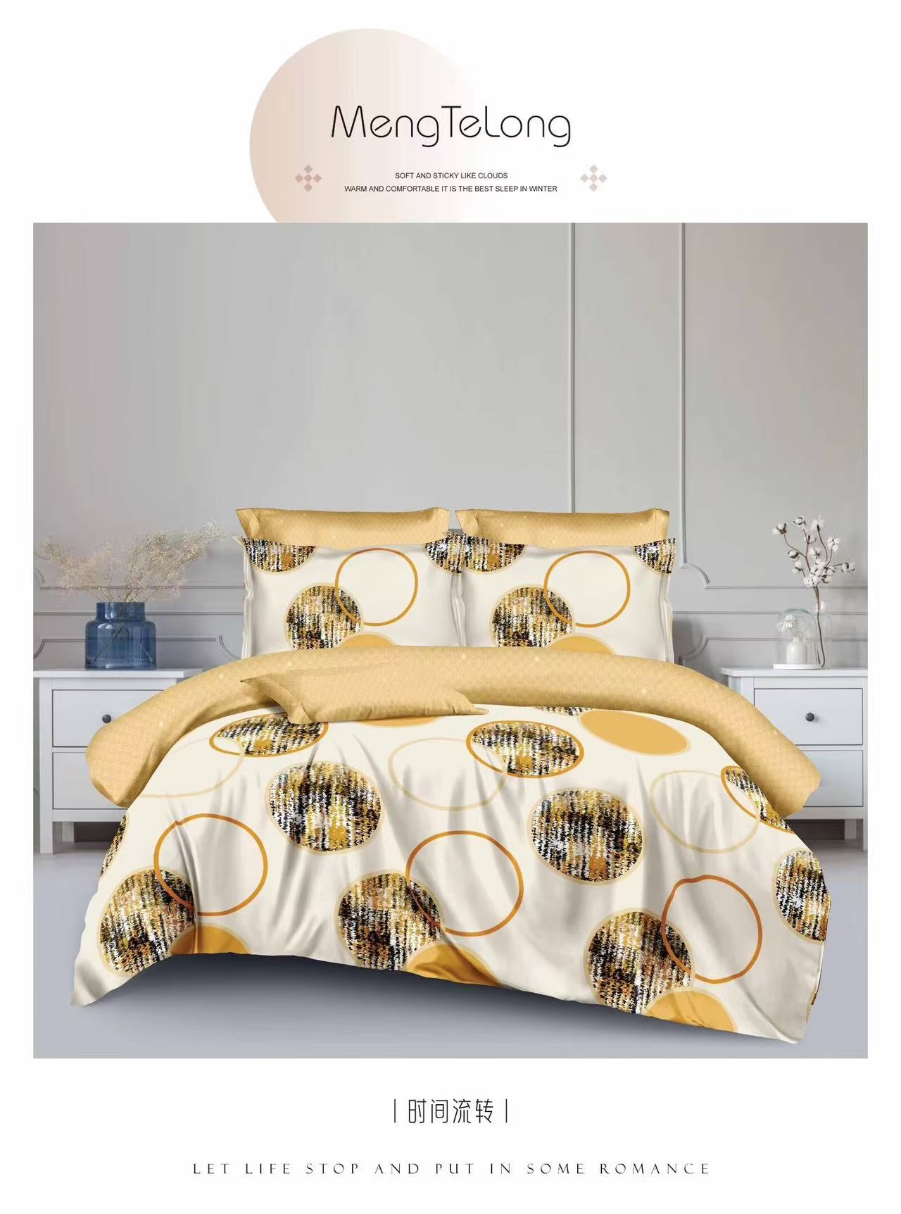 1 KINGSIZE BEDSHEET 4PILLOW CASES