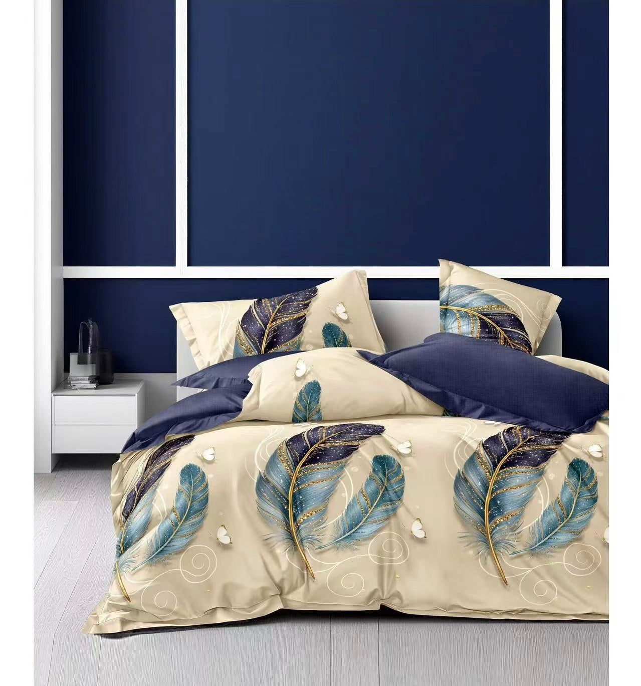 1 KINGSIZE BEDSHEET 4PILLOW CASES