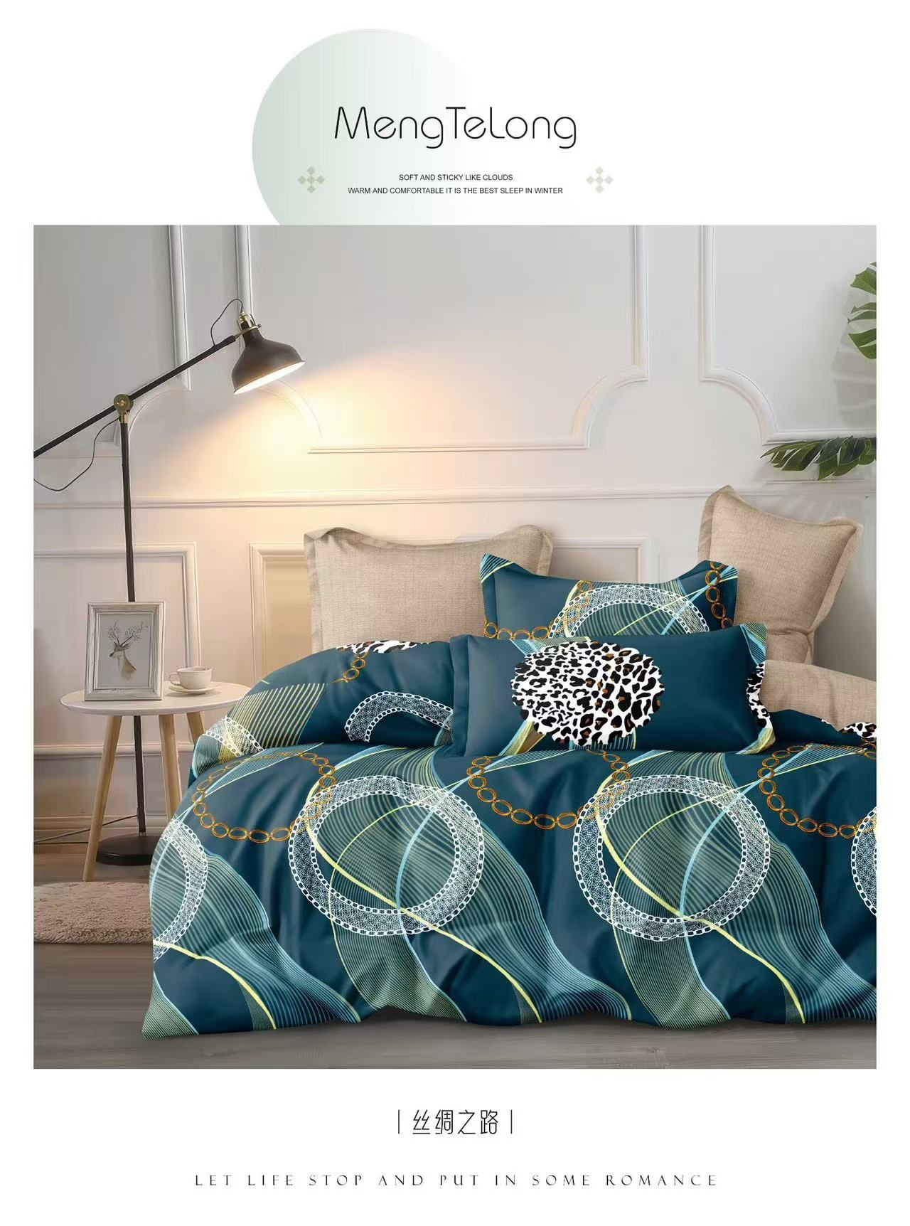 1 KINGSIZE BEDSHEET 4PILLOW CASES