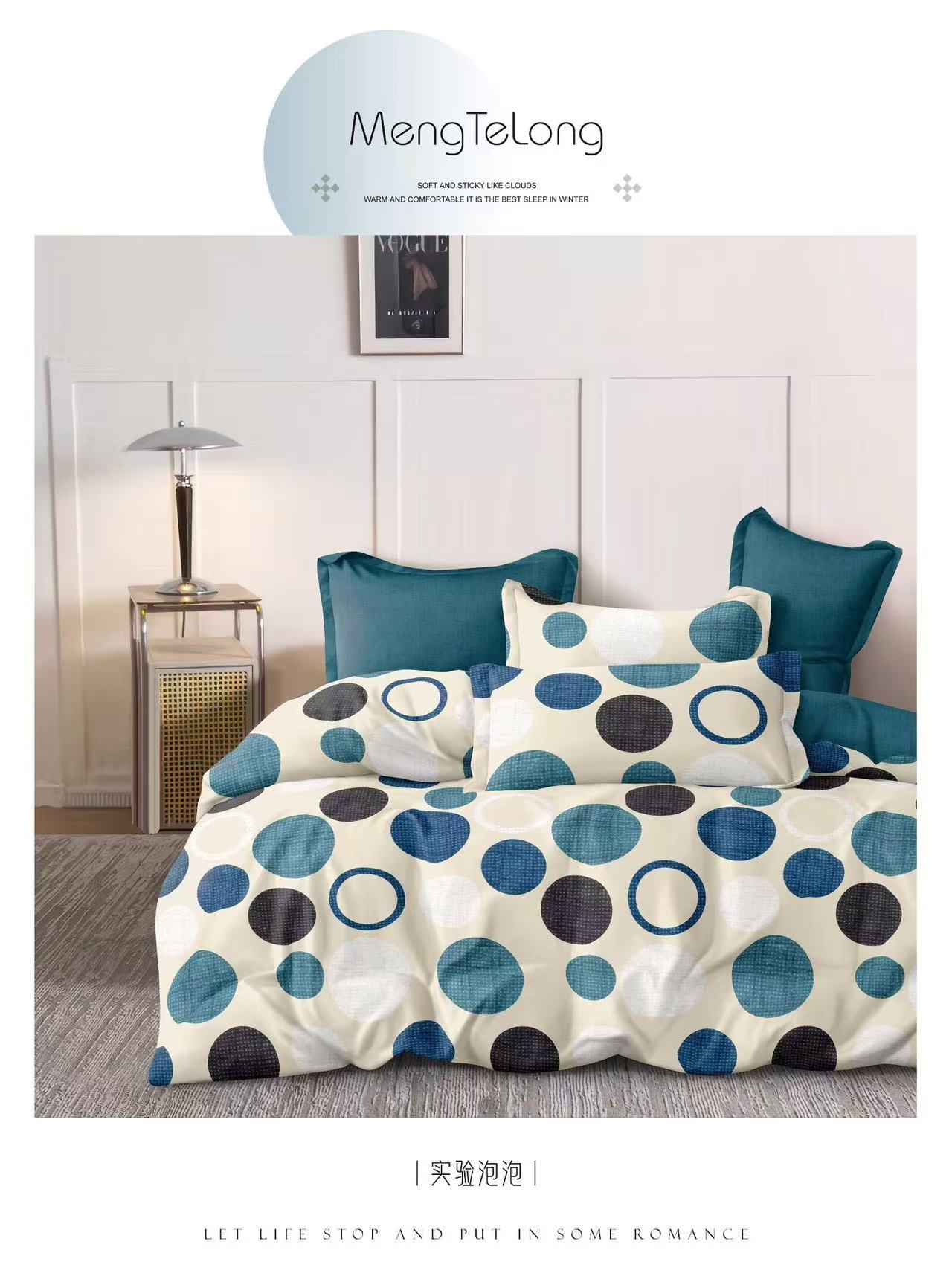 1 KINGSIZE BEDSHEET 4PILLOW CASES