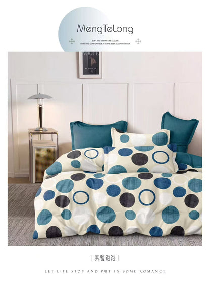 1 KINGSIZE BEDSHEET 4PILLOW CASES