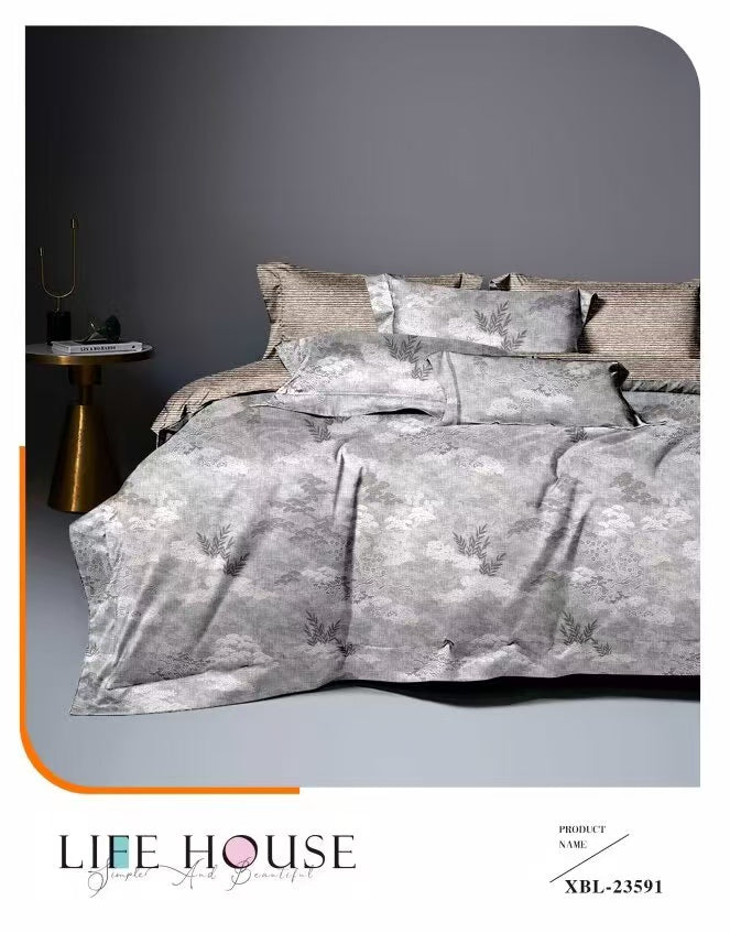 1 KINGSIZE BEDSHEET 4PILLOW CASES