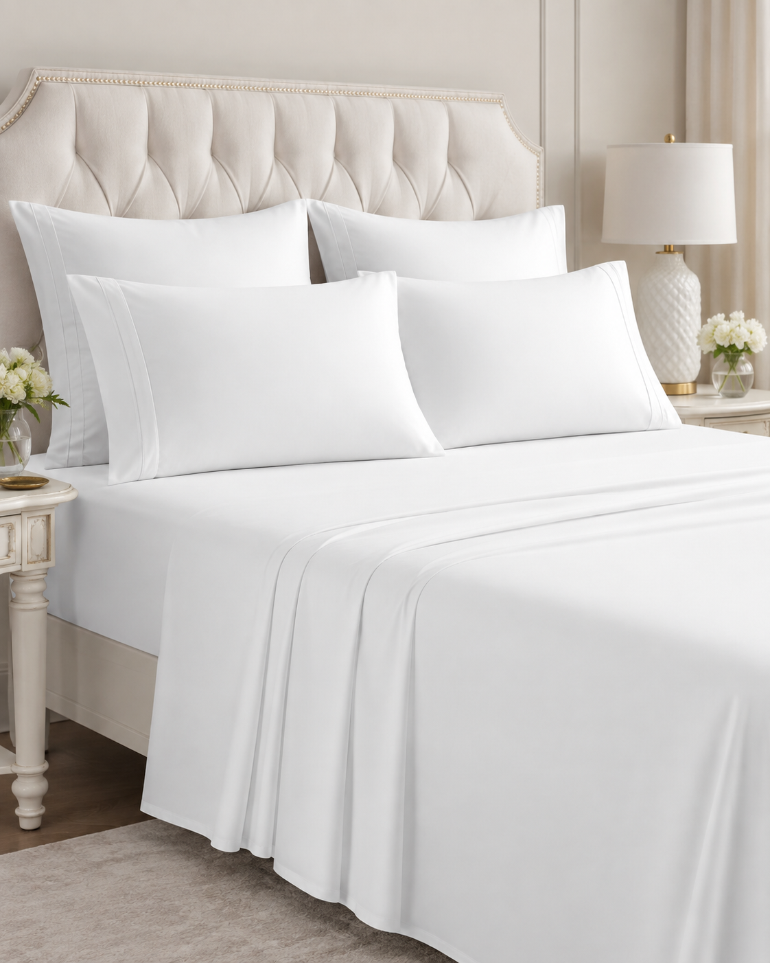 Plain Bedsheet (super king/Cali king)