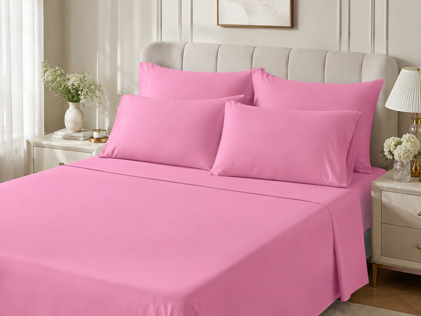 Plain Bedsheet (super king/Cali king)
