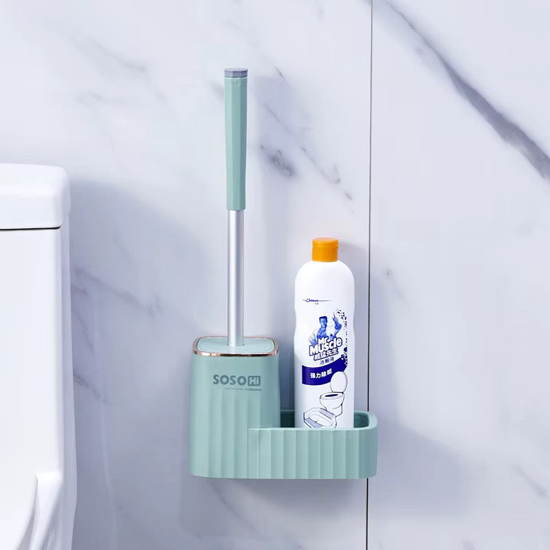 Toilet brush with holder