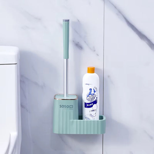 Toilet brush with holder