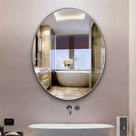 Oval shape acrylic mirror